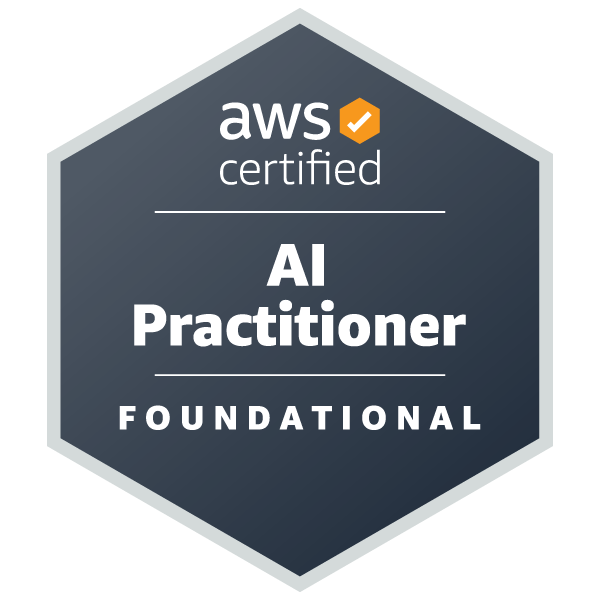 AWS AI Cloud Practitioner certification badge